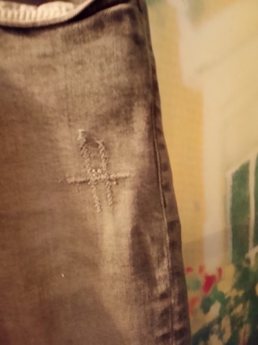 John Elliott Season Seven Gray Paint Splatter Distressed Men's Jeans Size 30 - Picture 5 of 11