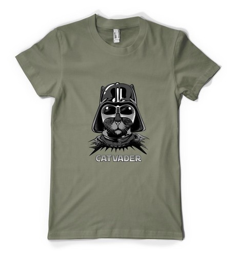 Cat Vader Darth Animal Cute Sith Lord Star War Personalised Unisex Adult T Shirt - Picture 18 of 20