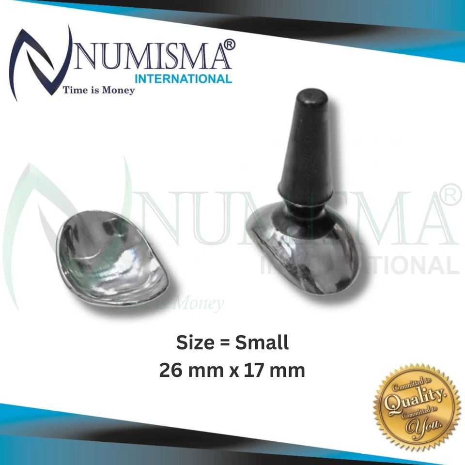 Protector ocular corneal láser protectores oculares acero inoxidable 26 mm X 17 mm juego de 2 piezas Foto 3 de 4