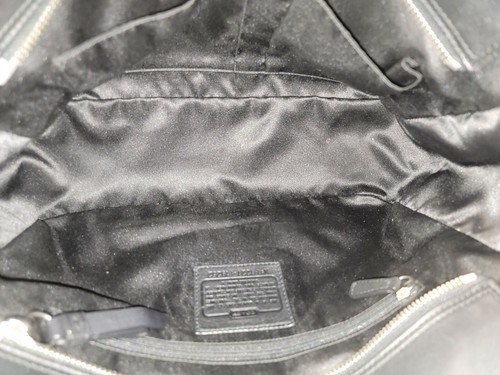 Borsa Coach F19252 East West Gallery in pelle nera liscia lucida - Foto 10 di 11