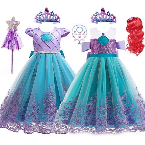 Children Princess Dress Cosplay Costume Colorful Holiday Birthday Party Clothes - Picture 2 of 19