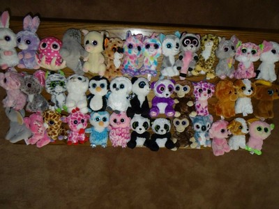 5X Sequin Ty Beanie Boos 6/" Stuffed Plush Kids Toy Animal Plush Doll XMAS Gift