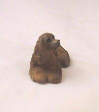 Miniature Sweet Cocker Spaniel Puppy Sitting DOLLHOUSE Miniatures 1:12 Scale
