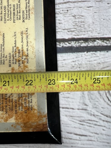 Vintage Ryerson Certified Steel RARE 1951 Metal Calendar Advertising Hanging Sign - Bild 6 von 7