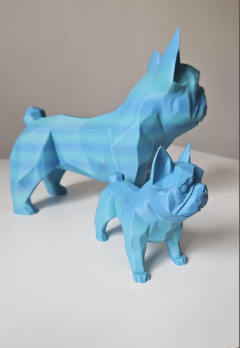 3D Printed French Bulldog Statue – Geometric Low Poly Design - Picture 20 of 20