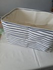 Dokehom Collapsible Storage Laundry Basket Blue Stripe Xl