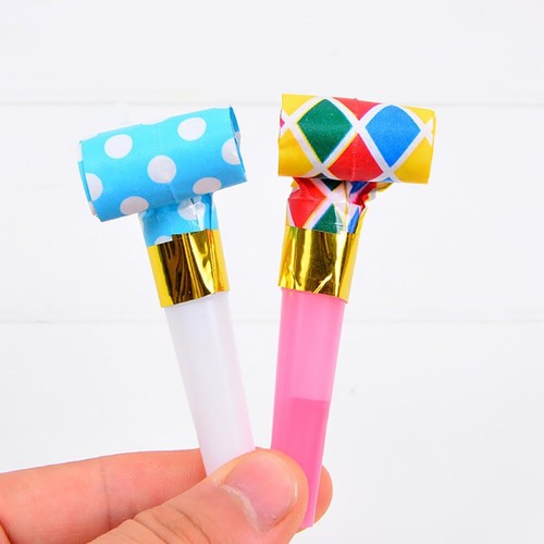UUYYEO 30 Pcs Party Noisemakers Horns Blow Outs Whistle Blower Colorful Music... - Picture 4 of 6