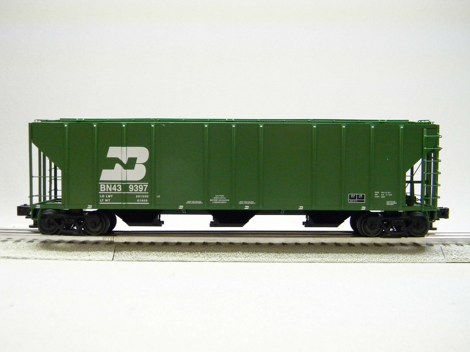 LIONEL BN PS-2CD 4427 COVERED HOPPER #439397 freight rolling stock 1926511 NEW - Picture 3 of 5