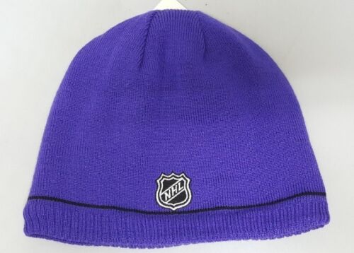 Los Angeles Kings Youth Size 4-7 Purple Reebok Reversible Beanie New With Tags - Picture 2 of 2