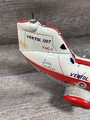 Vertol 1107 Twin Turbine Cragstan Helicopter - Japan -tin -for Parts Or Repair - Picture 2 of 8