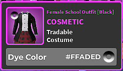 Roblox World Zero WZ - COSMETIC - #FFADED - FADE HEX ITEMS - Foto 27 di 88