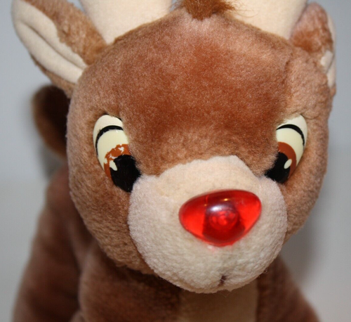 Applause Rudolph Red Nosed Reindeer 8" Plush Stuffed Xmas 30305 Soft Toy 1993 - Picture 2 of 17