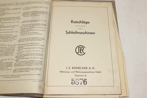 Betriebsanleitung - Rundschleifmaschine Schleifmaschine - REINECKER - ERS4 EH - Bild 2 von 3
