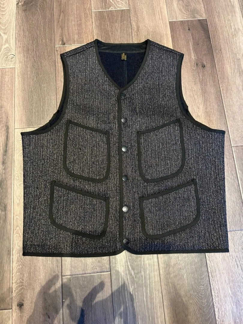 BROWNS BEACH VEST×JOURNAL STANDARD Blue (Navy) made in japan
