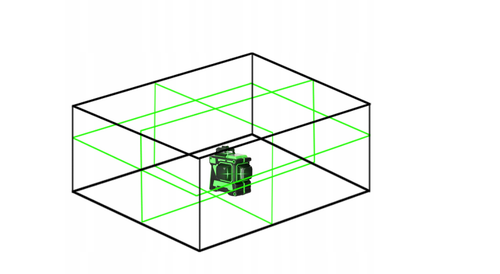 3D 360° Cross Line Laser Level, 12-Line Self-Leveling Tool for Precision Layout - Picture 5 of 7