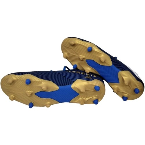 Adidas Cleats Nenmeziz 19.3 FG Men's Size 13 Soccer Cleats Royal Blue And Gold - Picture 2 of 3