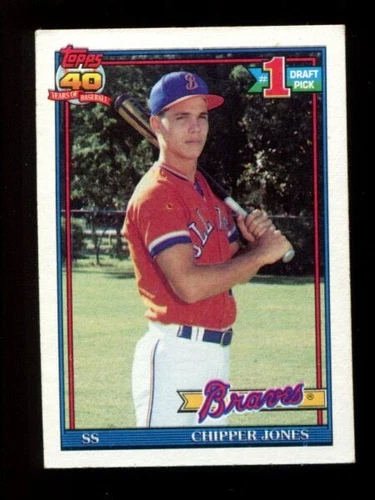 1991 Topps #333  Chipper Jones ⚾ RC