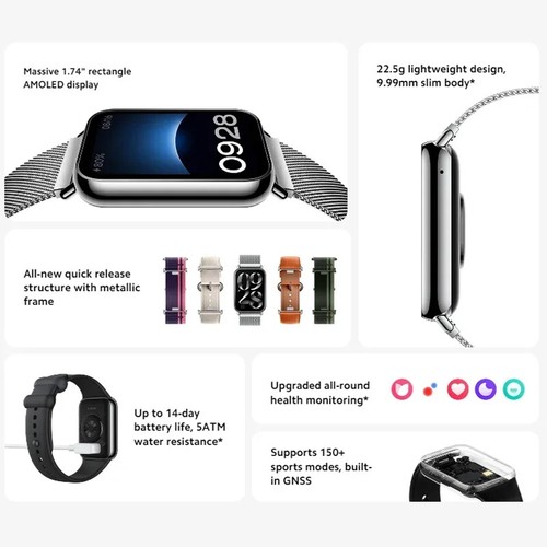 Original Xiaomi Mi Band 8 Pro Genshin Edit Global Version Smart watch AMOLED GPS - 第 2/22 張圖片