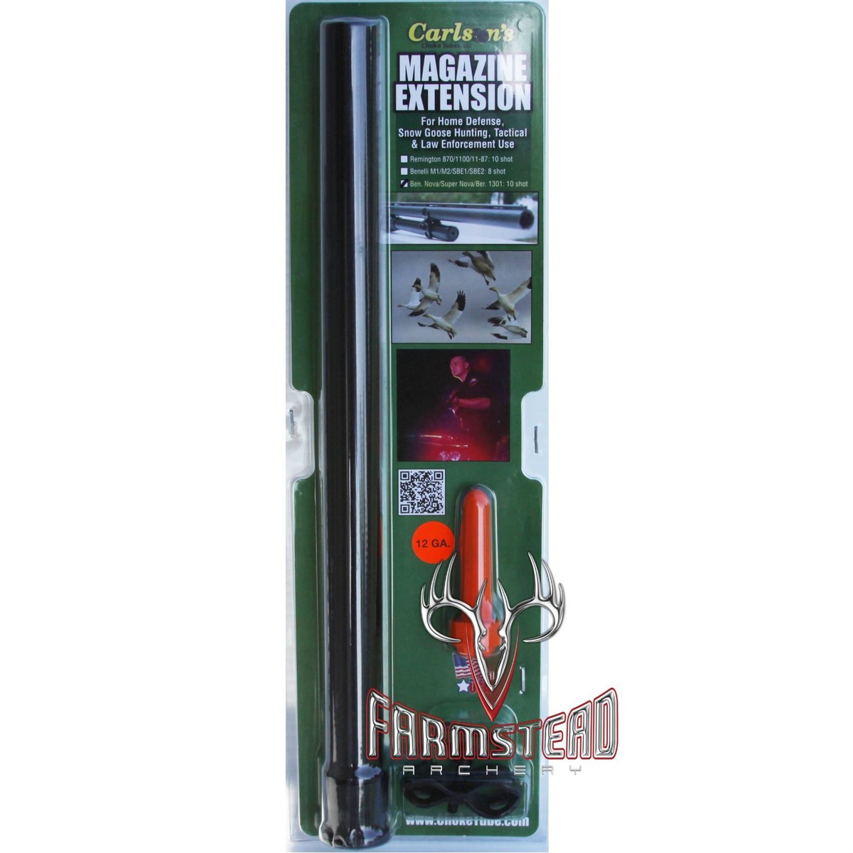 Carlson's Magazine Extension 12GA Benelli Nova/Super Nova/Beretta