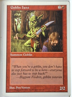 Goblin Hero - 5th Edition Core Set - Magic the Gathering MTG Nice!