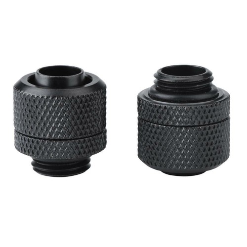 2Pcs G1/4 Thread Compression Fitting Tube Connector for 19.5mm PC Water Cooling - Photo 7/10