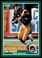 1989 Score Ron Brown Football Cards #313