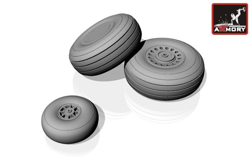 Armory Models AR AW72301 Scale model kit 1:72 A-20A Boston wheels, early - Picture 15 of 24