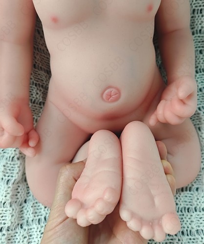 45cm Sleeping Newborn Boy 6.17lbs Full Silicone Reborn Baby Doll W/Drink-Wet US - Picture 10 of 12