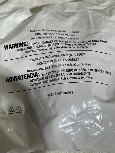 McDonalds Cactus Plant Flea Market Adult Happy Meal Toys WITH BOX / 4 FIGURES - Picture 7 of 13