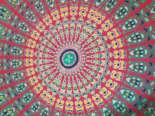 Round Boho Multi Indian Mandala Tapestry Beach Throw Yoga Mat Towel Tablecloth - Picture 3 of 3