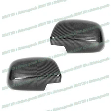 For 05-11 Toyota Tacoma Pickup Glossy Black Carbon Fiber Side Mirror Covers Trim