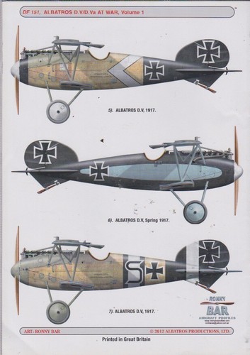 ALBATROS D.V/D.Va AT WAR-WINDSOCK DATAFILE 151-2012. - Picture 2 of 2