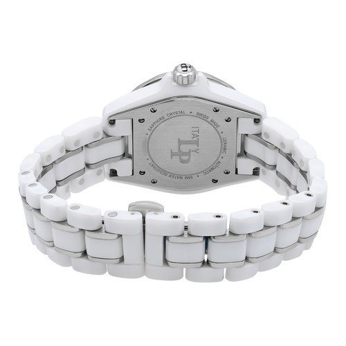 Lucien Piccard 36mm Ceramic MOP Diamond Dial Automatic Ladies Watch 27113WH - Bild 5 von 5