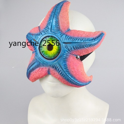 NEW Starfish Mask Funny Halloween Role Play Green Eyes Latex Mask Cosplay Cool - Picture 5 of 5