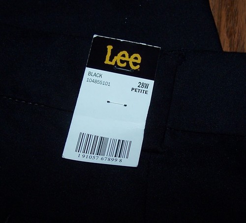 LEE Women's Plus Mid-Rise Flex Motion Regular Fit Trouser Pant-Size 28W BLACK - Picture 4 of 6