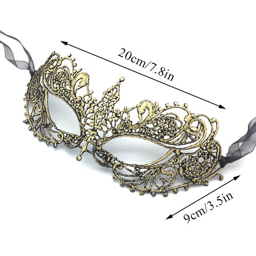 Women Sexy Hollow Lace Masquerade Face Mask Princess Party Cosplay Prom Props ^ - Picture 4 of 20