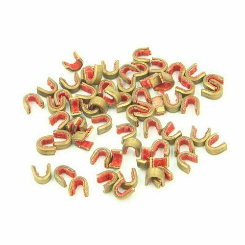 12X Archery Bow String Nocking Points Strings Nock Sets Brass Buckle Clip Knock - Picture 8 of 8