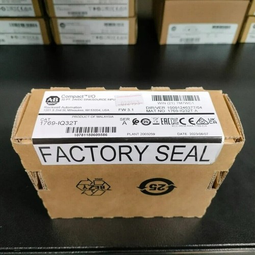 New Factory Sealed AB 1769-IQ32T Compact I/O 32Pt 24VDC Input Module 1769IQ32T - Picture 5 of 5