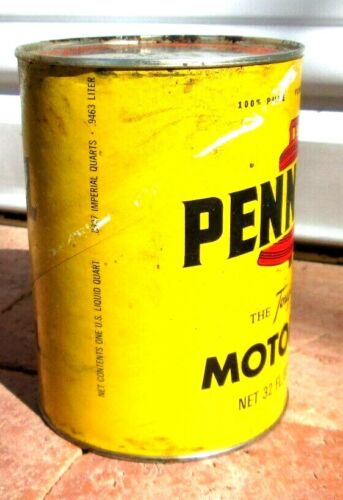 Lata vintage Pennzoil Z-7 1 cuarto de galón de aceite, la película dura aceite - Imagen 2 de 4