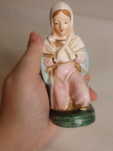 Nativity Figure Kneeling Mary And Joseph Ceramic Figures - 第 8/13 張圖片