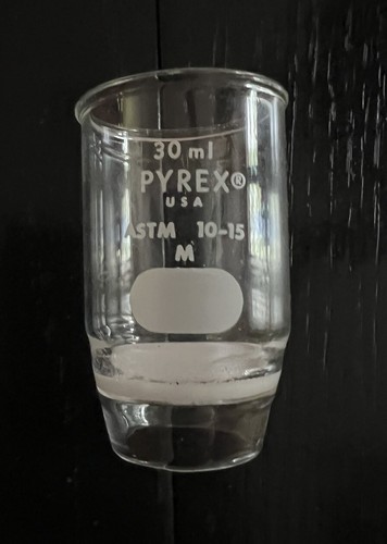 (12) Nos Pyrex Sinterscheibe, Gooch Tiegel, hohe Form, 30 mm, mittel 32940-30M - Bild 3 von 3