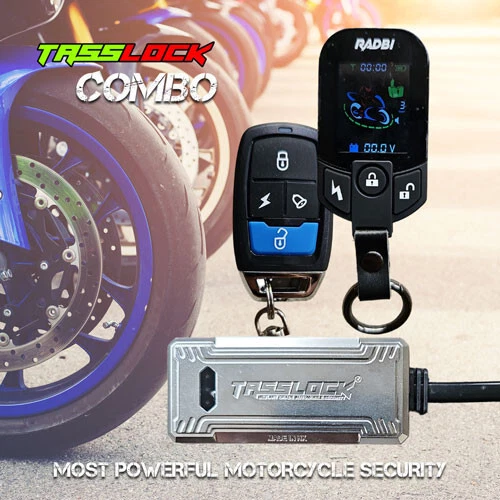 Tasslock Nexa Elite, Wegfahrsperre, Motorrad Alarm, GPS Tracker + Fernschloss