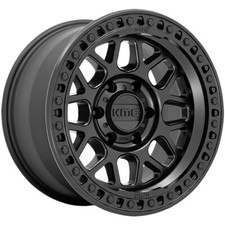20x9 +18 KMC KM549 GRS 6x135 Satin Black Wheels (Set of 4)