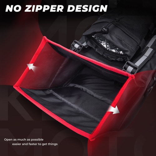 ATV Rear Seat Bag + Fender Cargo Storage Bag w/Cushion Cooler Padded Bottom Bags - Imagen 17 de 19