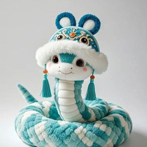 2025 Year of the Snake Mascot - Snake Plush Doll Ornament, Perfect New Year Gift - Bild 9 von 14