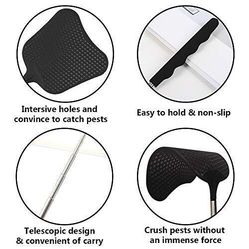 Telescopic Fly Swatters, Durable Plastic Fly Swatter Heavy Duty Set, - Picture 4 of 7