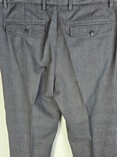 Pantalones de vestir Kenneth Cole Reaction para hombre 32x30 grises a cuadros frente plano ligeros - Imagen 15 de 17