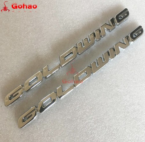 2X Side Cover Emblem GL1800 Goldwing OEM for Gold Wing Badge Decal 2001-Up - Picture 6 of 12
