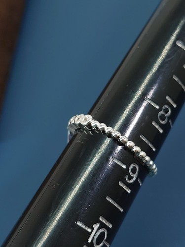 Sterling Silver Ladies Heart Ring w/ Cubic Zirconia Stones size 8 3/4 women's - Picture 4 of 4