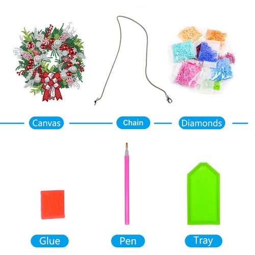 Guirnalda DIY 5D con agujero completo, unilateral, Navidad, para hogar, ventana - Imagen 30 de 33